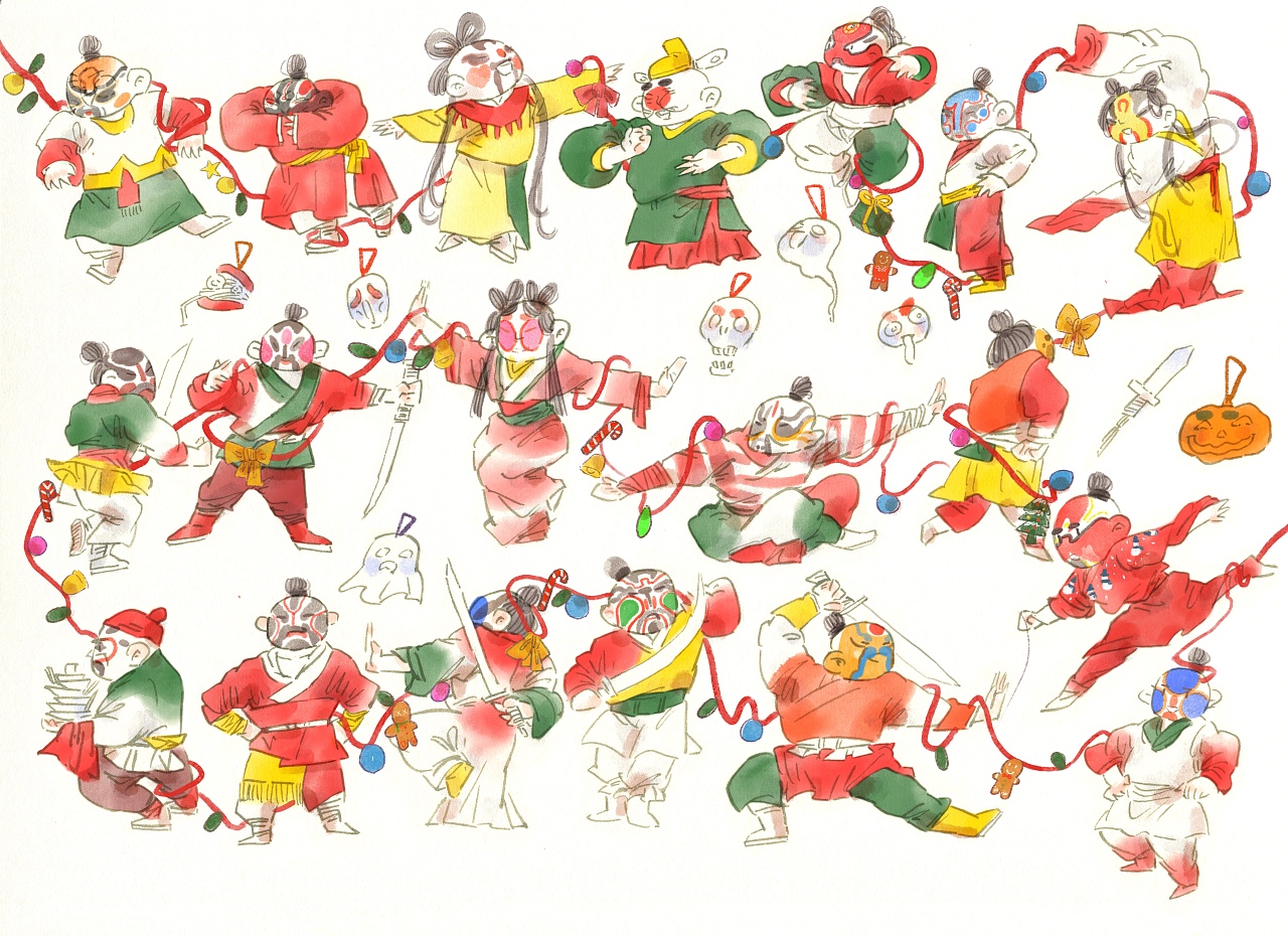 國風人物手稿與插畫 子木繪文藝創作的商業價值與藝術探索